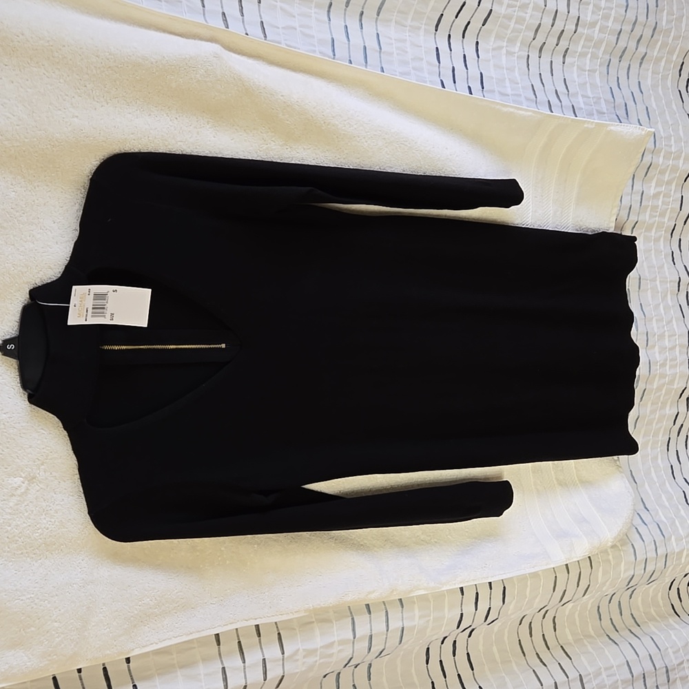 Michael Kors long sleeved dress. 37 inch length.  Black, size Small.  Never worn